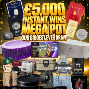£5,000 Instant win MEGA Pot: 200 Prizes!